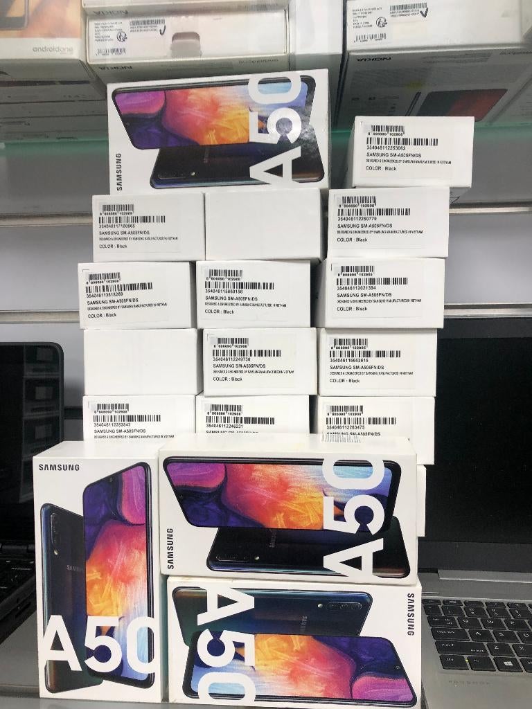 partij samsung galaxy A50 100stuk te koop, Zwart, Ophalen of Verzenden, Zo goed als nieuw, 128 GB