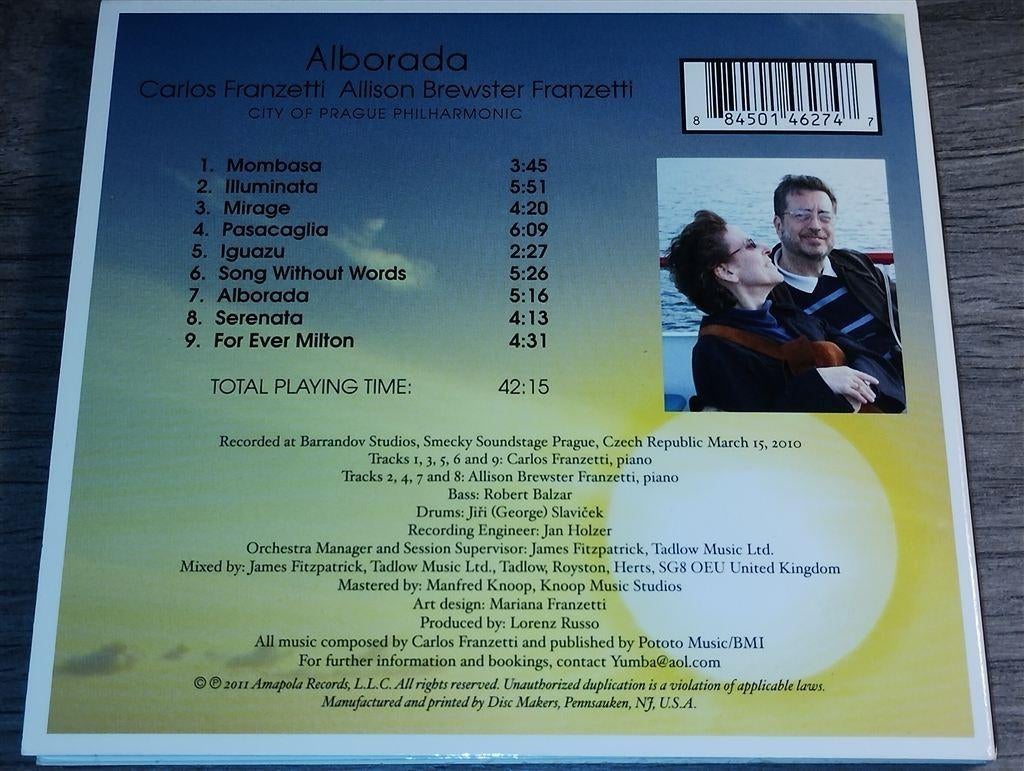 Carlos Franzetti - Alborada, Ophalen of Verzenden, 1980 tot heden, Zo goed als nieuw, Jazz