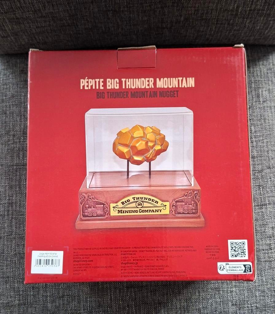 Big Thunder Mountain goudklomp beeld - Disneyland Parijs, Ophalen of Verzenden, Nieuw, Beeldje of Figuurtje