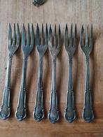 Set van 6 antieke zilveren vorkjes emd 100, Antiek en Kunst, Ophalen of Verzenden