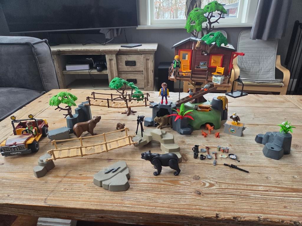 Playmobil Wildlife Boomhut, Kinderen en Baby's, Speelgoed | Playmobil, Ophalen of Verzenden, Zo goed als nieuw, Complete set