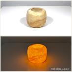 Alabaster theelichthouder - sfeervol en uniek, Overige materialen, Nieuw, Ophalen of Verzenden, Crème