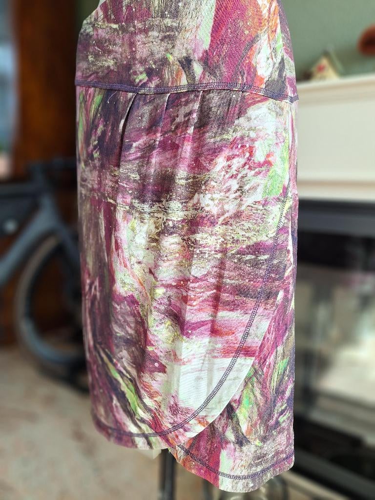 Kyra & Ko Roze paars groene rok M 38, Kleding | Dames, Rokken, Maat 38/40 (M), Verzenden, Paars, Zo goed als nieuw