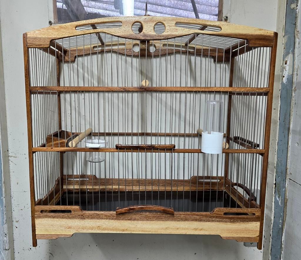 Zangvogel kooi NIEUW, Ophalen of Verzenden, Nieuw, Hout, Vogelkooi