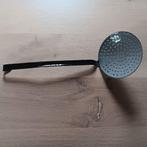 Schuimspaan, emaille, zwart/grijs, Antiek en Kunst, Ophalen of Verzenden