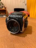 Bronica S2A + Nikkor-p 75mm f/2.8 - 6x6 middenformaat camera, Audio, Tv en Foto, Fotocamera's Analoog, Ophalen, Gebruikt, Spiegelreflex