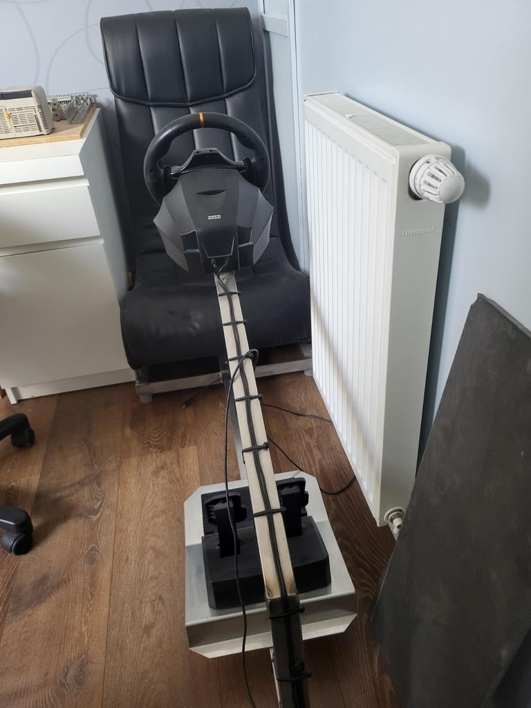 Race stoel met stuur en pedalen, Ophalen, Gebruikt, 1 speler, Racen en Vliegen