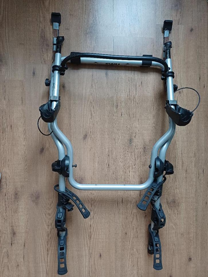 Thule ClipOn 9103 fietsendrager (achterklep), Auto diversen, Fietsendragers, Gebruikt, Achterklepdrager, 3 fietsen of meer, Brede banden