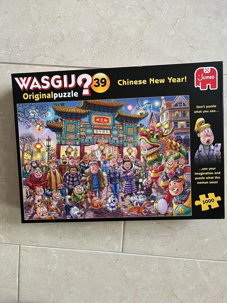 WasGij puzzel 1.000 stukjes, Ophalen of Verzenden, 500 t/m 1500 stukjes, Zo goed als nieuw