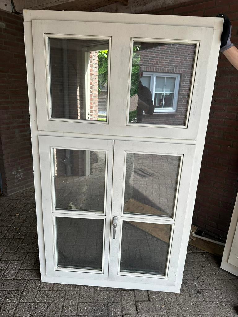 Raamkozijn hardhout, Doe-het-zelf en Verbouw, Kozijnen en Schuifpuien, Ophalen of Verzenden, Zo goed als nieuw