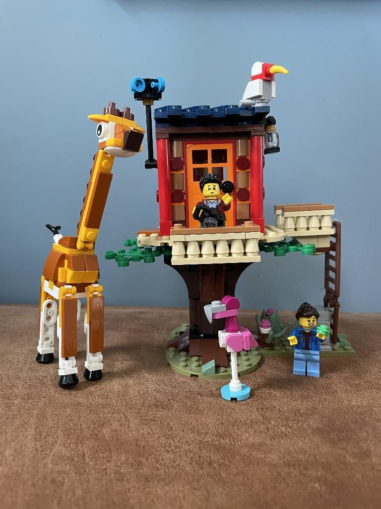 Safari wilde dieren boomhuis (31116), Lego, Ophalen of Verzenden, Zo goed als nieuw, Compleet