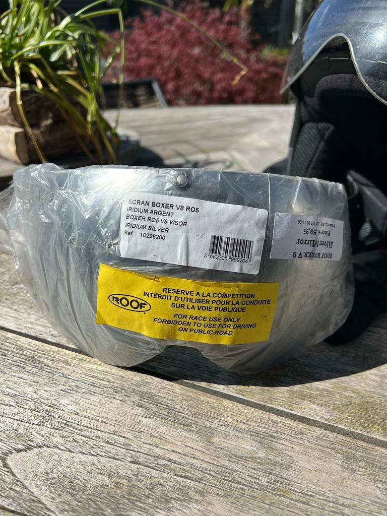 Vizier Mirror voor Roof Boxer helm - Iridium Zilver, Heren, Nieuw met kaartje, Overige merken, Overige typen