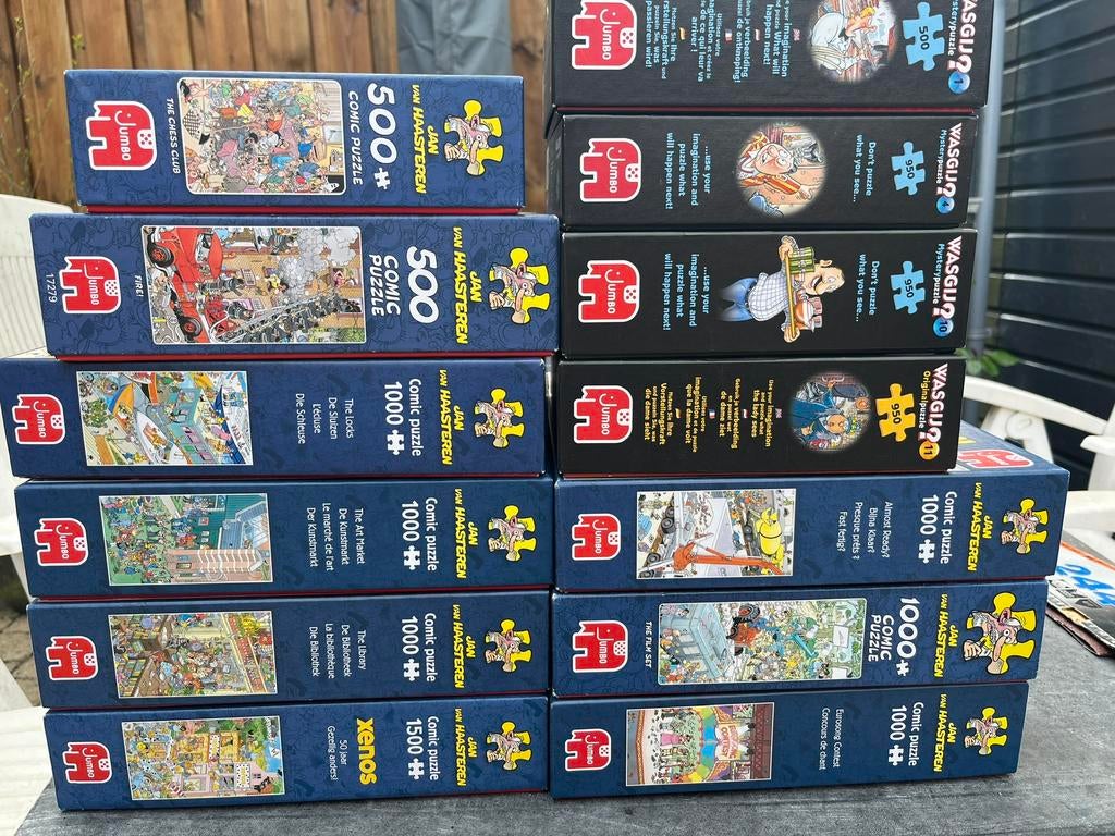 Jan van Haasteren  puzzels en wasgij?, Ophalen, 500 t/m 1500 stukjes, Gebruikt, Legpuzzel