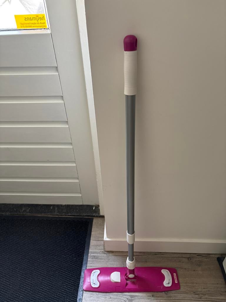 Leifheit dweil met steel - Roze, Huis en Inrichting, Schoonmaakartikelen, Ophalen, Mop of Dweil