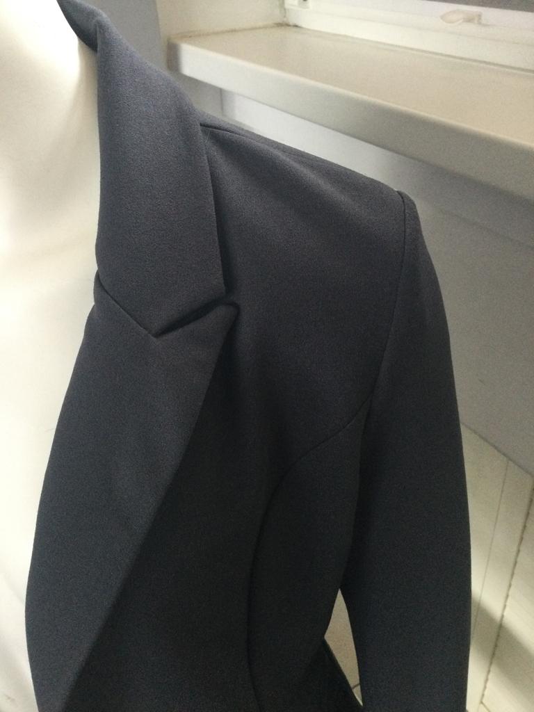 Blazer/ donker grijs perla nera, Verzenden, Zo goed als nieuw, Jasje, Grijs