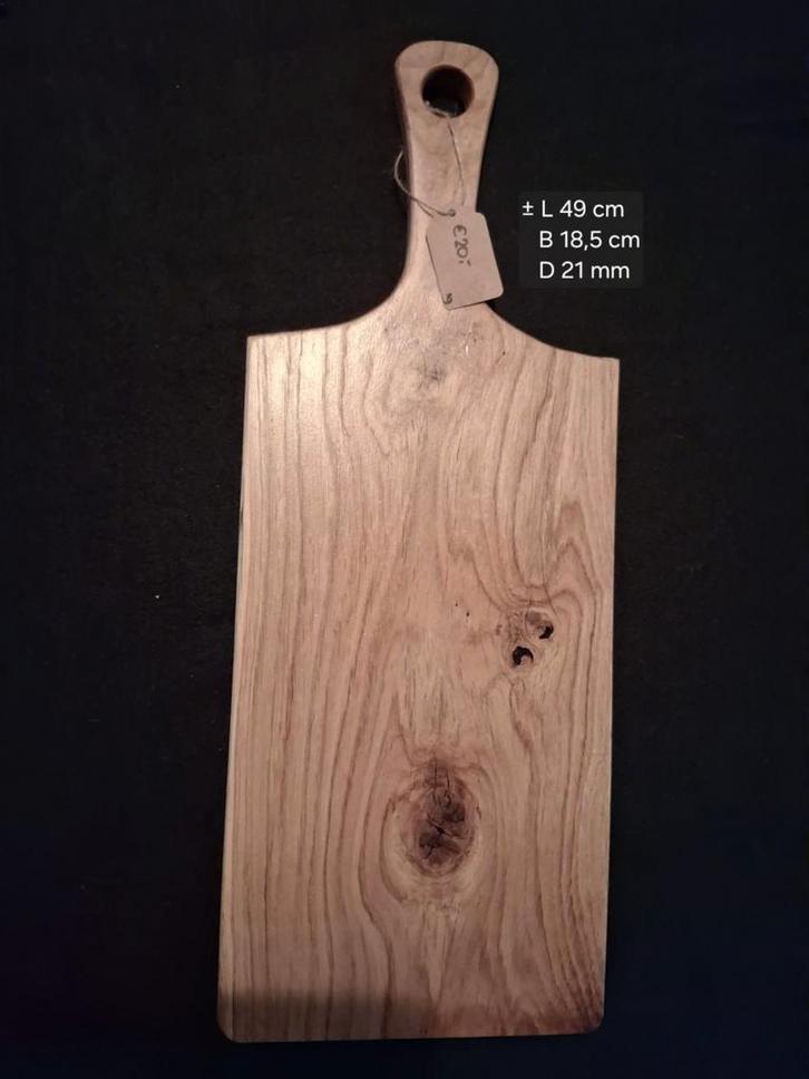 Unieke handgemaakte borrelplank / serveerplank van hout, Huis en Inrichting, Keuken | Keukenbenodigdheden, Nieuw, Ophalen of Verzenden