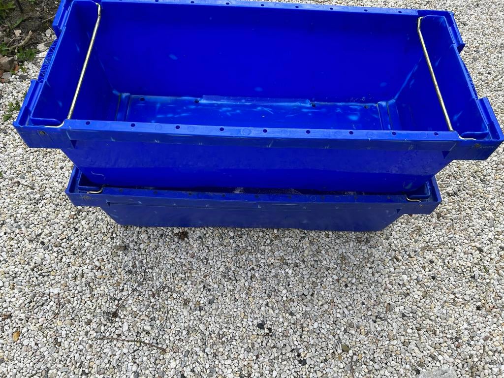 Professionele kunststof verhuisbakken / stapelbakken, Ophalen, Gebruikt, Krat, 35 tot 50 cm