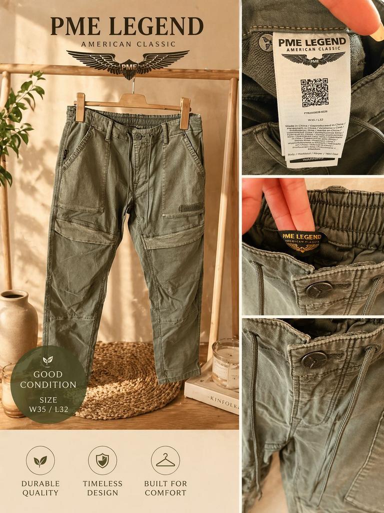 Nieuwe PME-Legend broek, Kleding | Heren, Broeken en Pantalons, Ophalen of Verzenden, Zo goed als nieuw, Overige maten, Groen