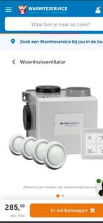 Itho Daalderop woonhuisventilator alles-in-één pakket, Ophalen, Nieuw, Luchtreiniger