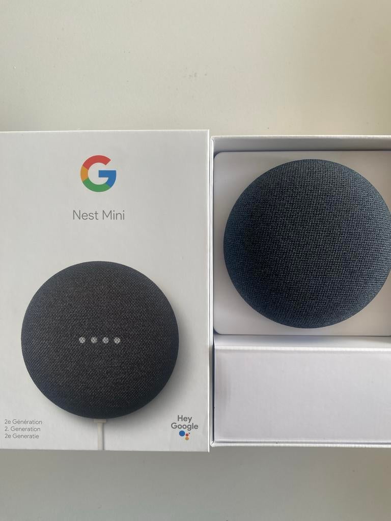 Google Nest Mini 2e generatie, Audio, Tv en Foto, Luidsprekers, Overige typen, Zo goed als nieuw, Minder dan 60 watt, Ophalen