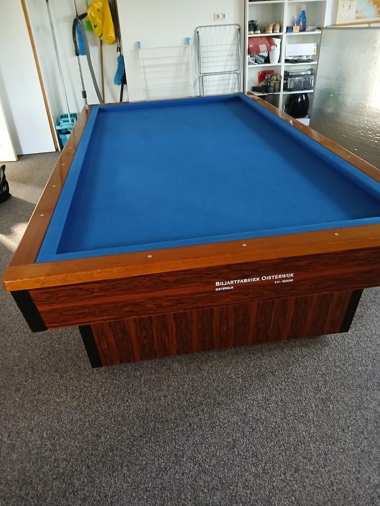 Verwarmde Biljarttafel met Complete Toebehoren en Lampen, Ophalen, Biljarttafel