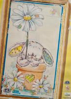 Somebunny konijn in bloempot borduurpakketje, Ophalen, Nieuw, Handborduren, Borduurpakket