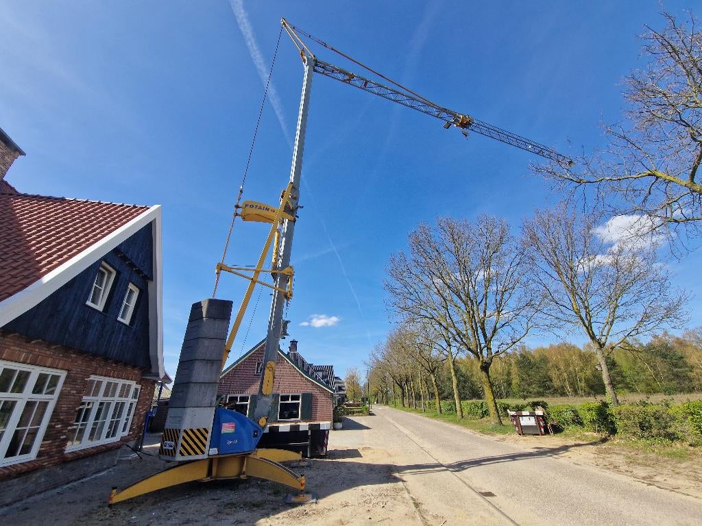 Bouwkraan Potain IGO 18, Zakelijke goederen, Ophalen, Kraan