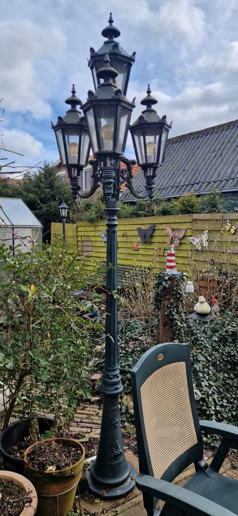 5 vintage lantaarnpalen tuinverlichting ook per stuk te koop, Tuin en Terras, Buitenverlichting, Gebruikt, Staande lamp, Minder dan 50 watt