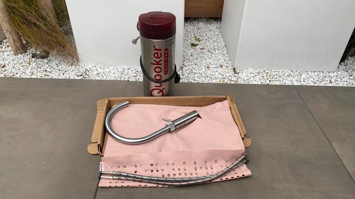 Quooker 3in1 kraan RVS rond model met 3/7 liter boiler!, Huis en Inrichting, Keuken | Keukenbenodigdheden, Zo goed als nieuw, Ophalen