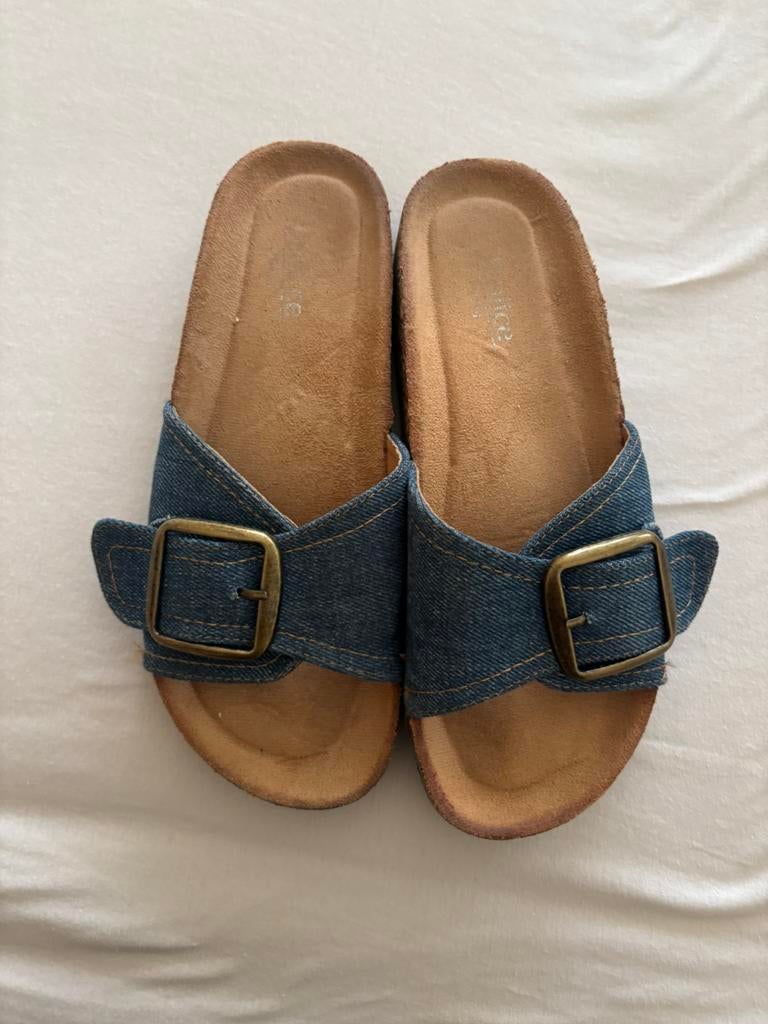 Nieuw spijkerlook slippers maat 38, Kleding | Dames, Schoenen, Slippers, Blauw, Nieuw, Ophalen of Verzenden
