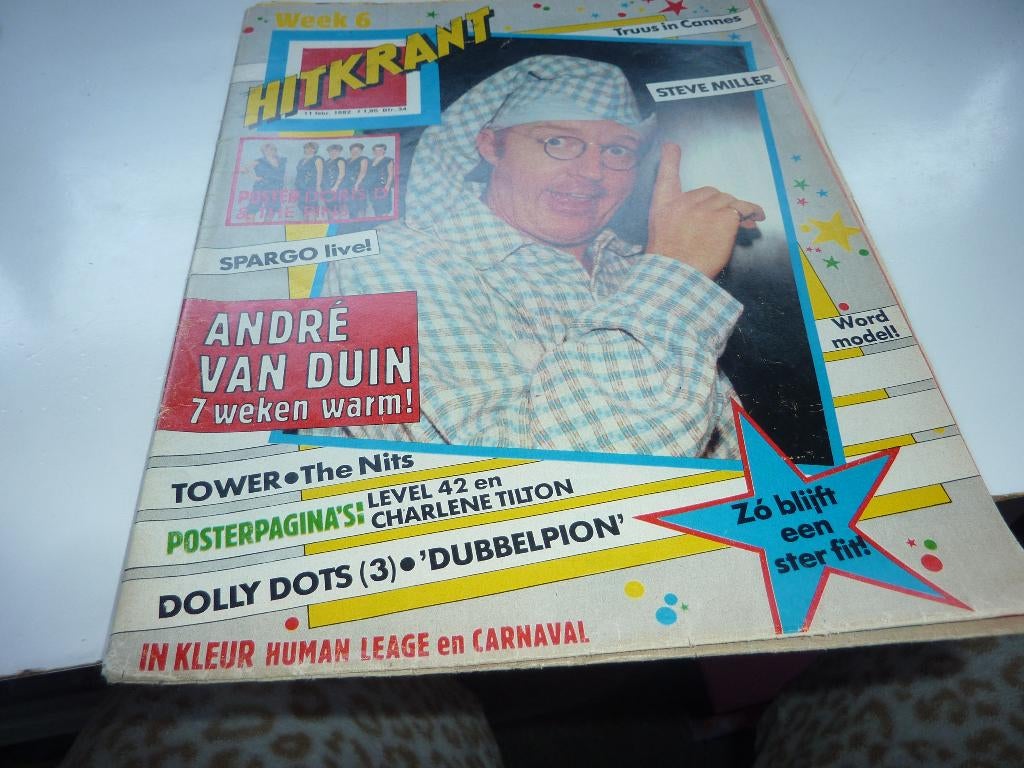 HITKRANT 1982-DOLLY DOTS- VAN DUIN-DORIS D-LUV-SPARGO, Verzamelen, Verzenden, 1980 tot heden, Tijdschrift