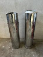 RVS dubbelwandige kachelpijp, Ophalen, Gebruikt, Rvs, Minder dan 2 meter