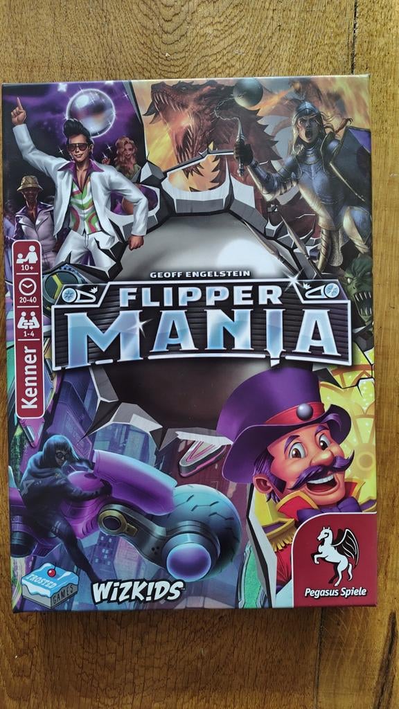 Flippermania Bordspel (Duits) - Zo Goed Als Nieuw!, Een of twee spelers, Ophalen of Verzenden, Zo goed als nieuw, Pegasus Spiele