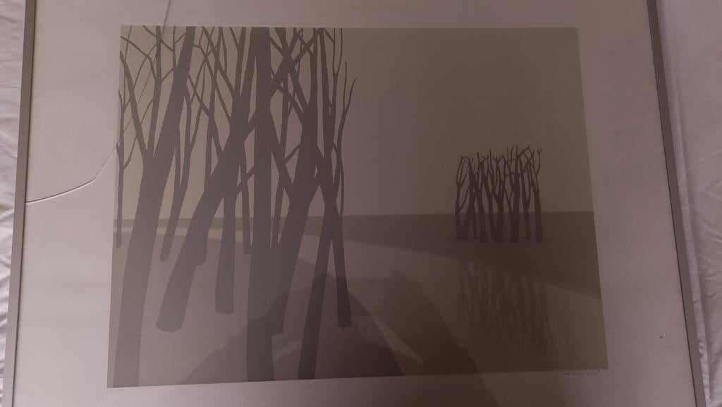 Doris Groeneveld - Zeefdruk Landschap met Bomen, Antiek en Kunst, Ophalen