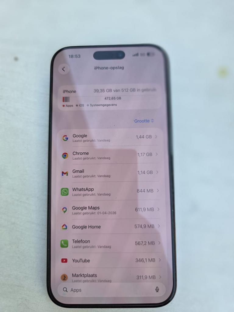 Apple iPhone 16 Pro Max 512GB - Zo goed als nieuw, 512 GB, Zwart, IPhone 16 Pro Max, Ophalen of Verzenden