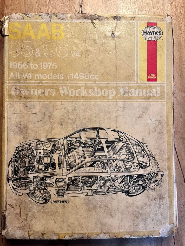 Handboek voor Saab 95/96 V4 - 1966 - 1975, Ophalen of Verzenden