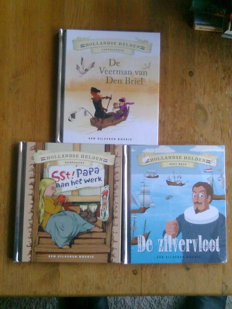 3 Zilveren Boekjes, serie Hollandse Helden, Boeken, Ophalen of Verzenden, Nieuw