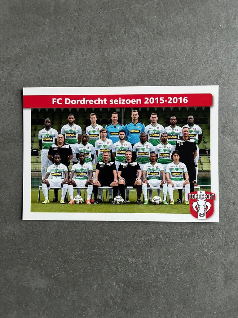 FC Dordrecht elftalkeert 2015-2016, Ophalen of Verzenden, Overige binnenlandse clubs, Spelerskaart