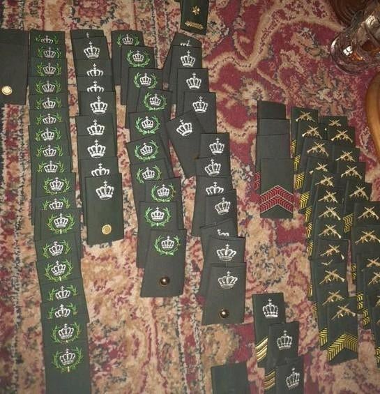 Partij strepen KL ROT, Ophalen of Verzenden, Landmacht, Nederland, Embleem of Badge