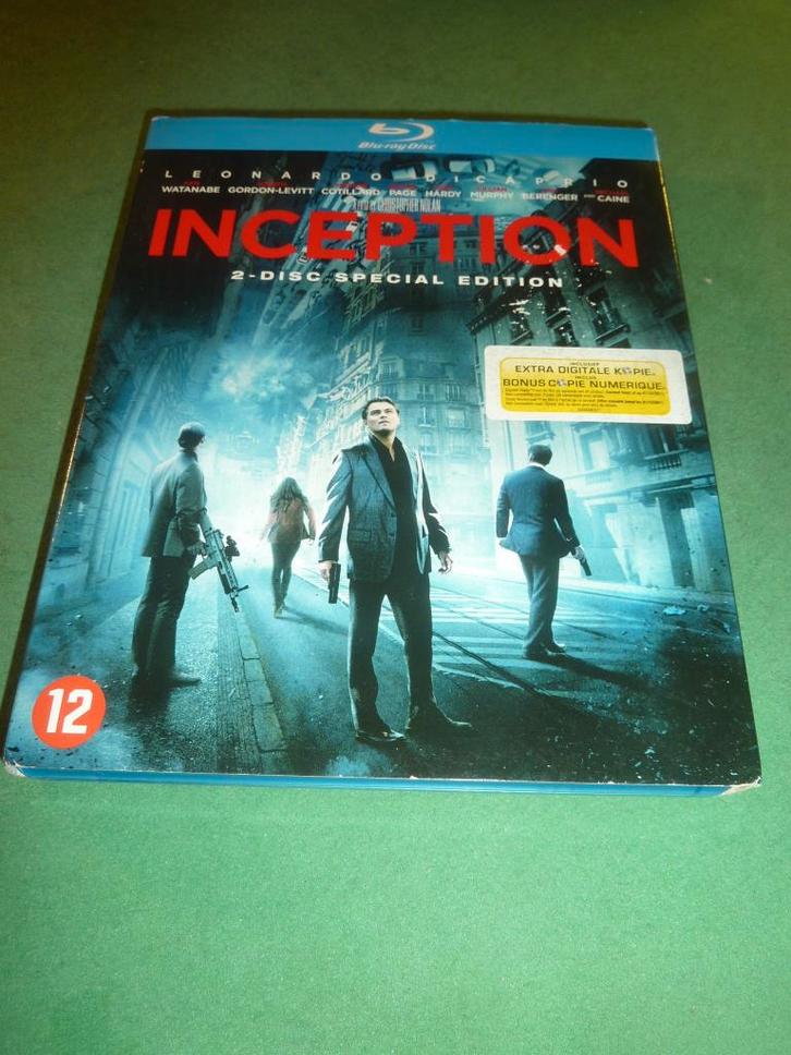 Inception Christopher Nolan Blu-ray, Cd's en Dvd's, Blu-ray, Zo goed als nieuw, Actie, Verzenden