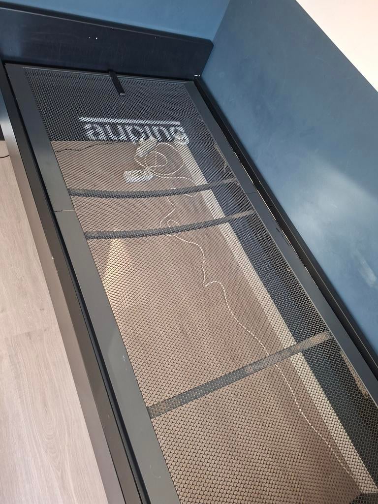 Zwart eenpersoonsbed met lattenbodem, Ophalen, 90 cm, Eenpersoons, Zwart