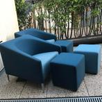 Set 2 Artifort Seven design fauteuil chair 3 voetenbank kruk, Huis en Inrichting, Fauteuils, 75 tot 100 cm, Ophalen of Verzenden