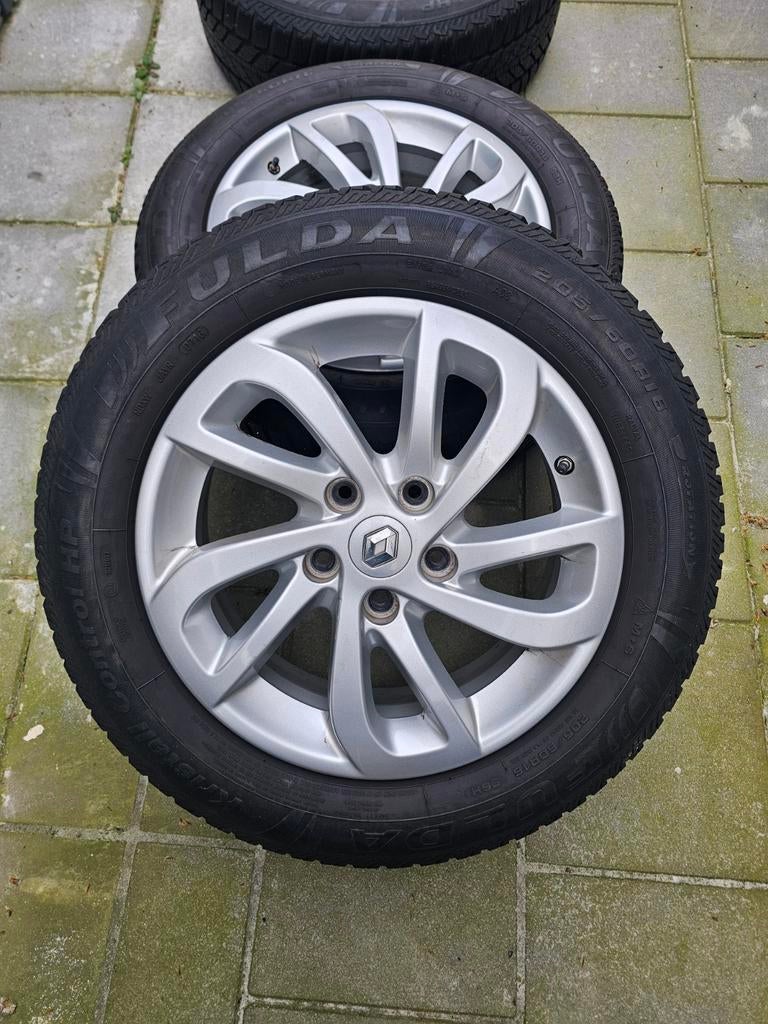 Originele 16 inch Renault "Kaleido" velgenset + Fulda winter, Auto-onderdelen, Banden en Velgen, Ophalen, Gebruikt, 16 inch, Banden en Velgen