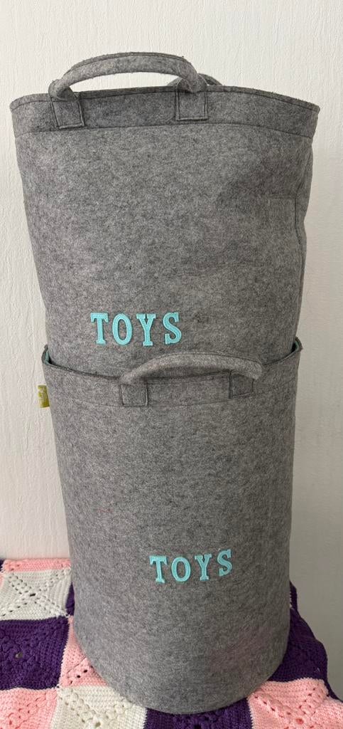 Speelgoed opbergmanden, Huis en Inrichting, Woonaccessoires | Schalen en Manden, Ophalen, Zo goed als nieuw, Rechthoekig, Riet