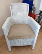 Comfortabele rotan stoel/ fauteuil, Ophalen, Gebruikt, 75 tot 100 cm, Hout