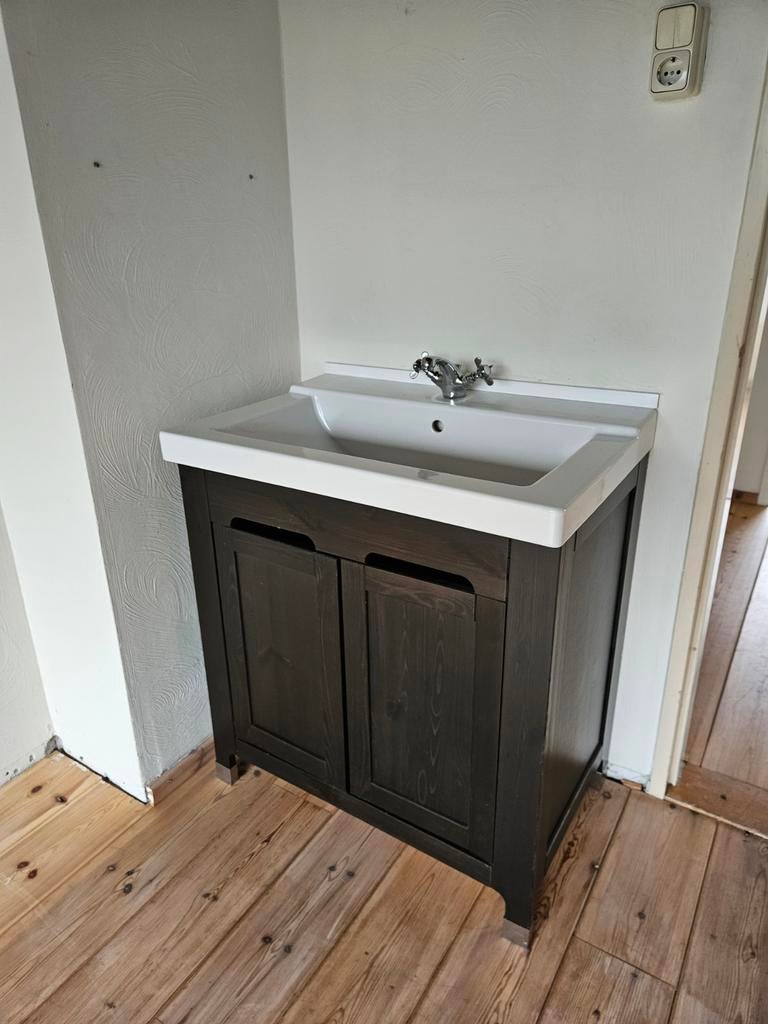 Wasmeubel met wastafel | 80cm breed, Huis en Inrichting, Badkamer | Badkamermeubels, Ophalen, Gebruikt, Overige typen, 50 tot 100 cm