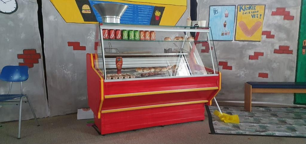 Decor stuk attribuut Musical Vet lekker! Koelvitrine, Ophalen, 200 liter of meer, 160 cm of meer, Zonder vriesvak