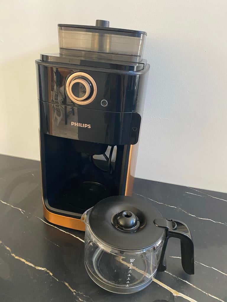 Philips Grind & Brew HD7769/00 Koffiezetapparaat met bonenma, Gebruikt, 10 kopjes of meer, Koffiemachine, Koffiebonen