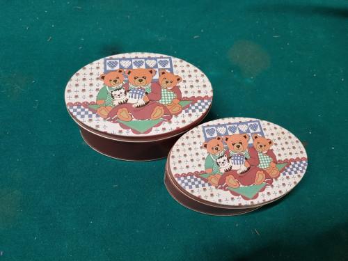 -	blikken beren 2x,, Verzamelen, Blikken, Ophalen of Verzenden