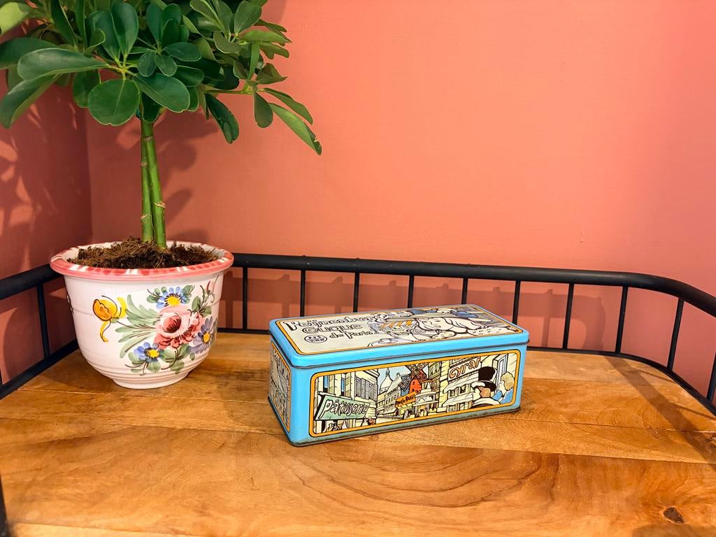 Vintage Peijnenburg Cuque de Paris blik, Verzamelen, Blikken, Ophalen of Verzenden, Gebruikt, Koek(jes), Overige merken